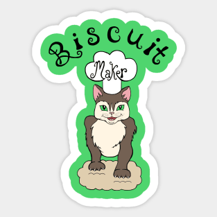 Biscuit Maker Cat Sticker